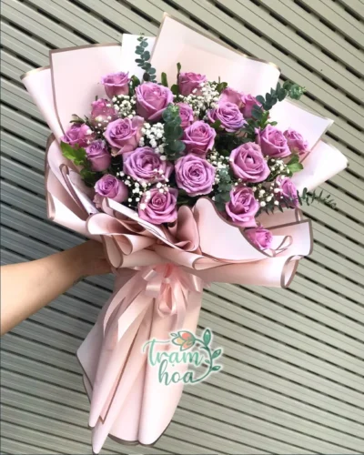 Bó Hoa Hồng Tím