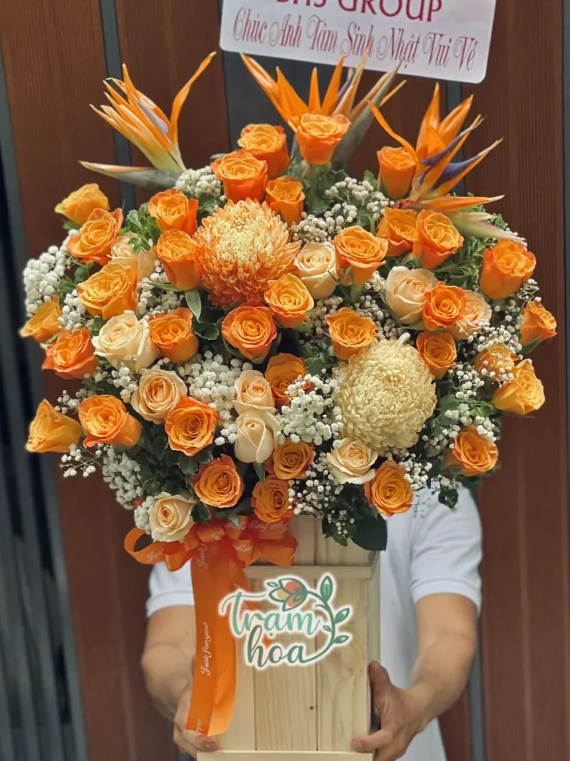 Lẵng hoa Vươn Cao H098