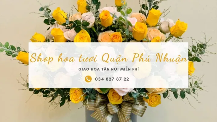 Shop hoa tươi Quận Phú Nhuận với dịch vụ giao hoa tận nơi miễn phí