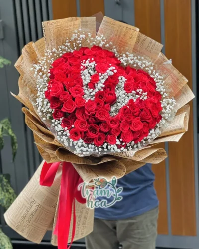 Bo Hoa Tuoi Khong Lo TH SB020 100 yeu em 1