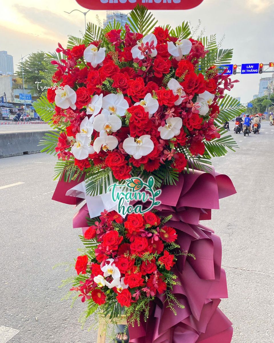 Ke hoa chuc mung khoi cong dep thiet ke doc quyen tai Tram Hoa Ba Ria Kệ hoa chúc mừng, khởi công đẹp, thiết kế độc quyền tại Trạm Hoa Bà Rịa