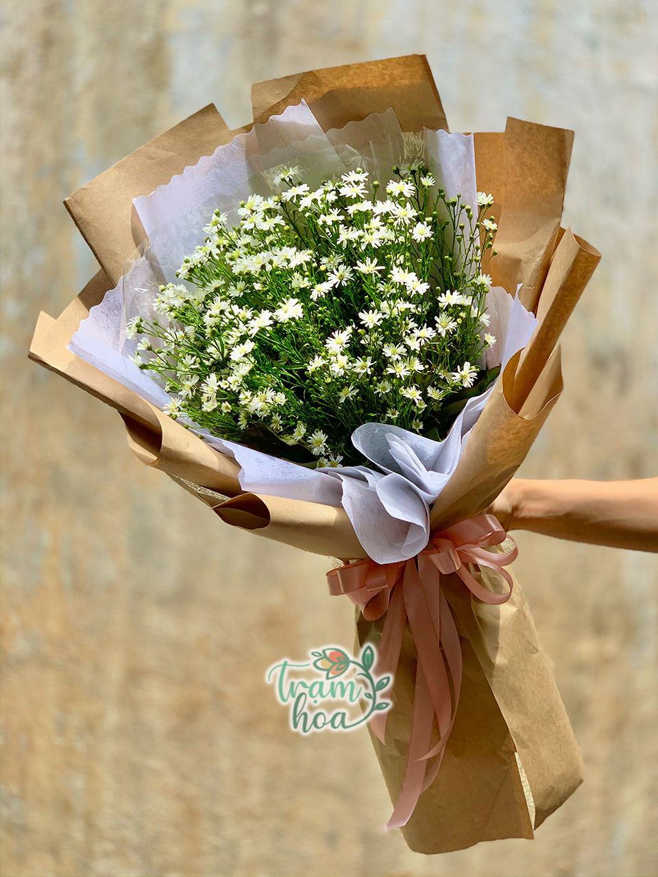 Bó hoa thạch thảo trắng - Thanh Khiết B111 | Trạm Hoa