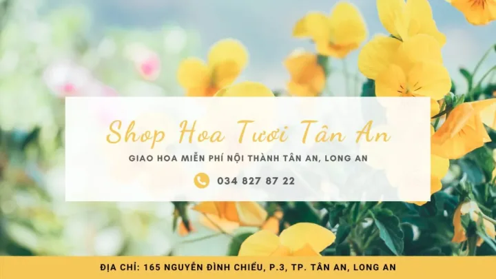 Shop hoa tươi Tân An
