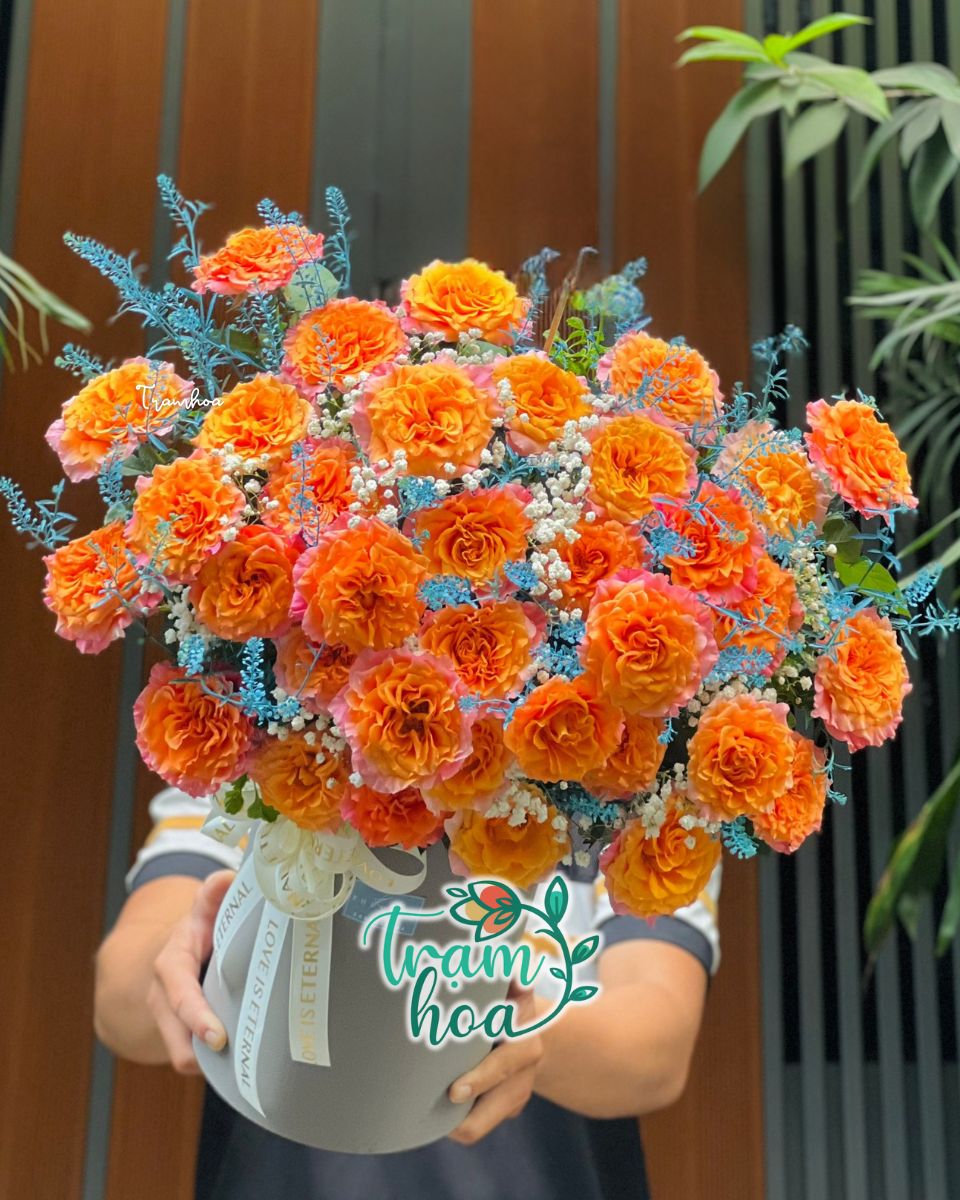 Mẫu hoa sinh nhật tặng nam giới đẹp được thiết kế riêng tại Shop hoa tươi Tân Phú