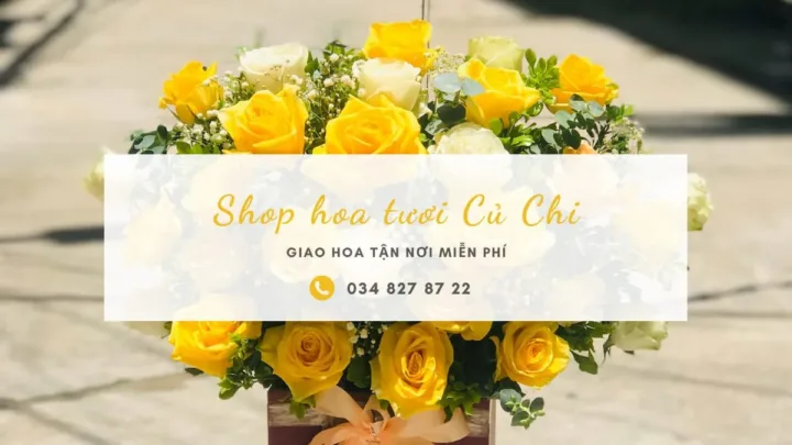 Shop hoa tươi Củ Chi hỗ trợ giao hoa tận nơi nhanh chóng
