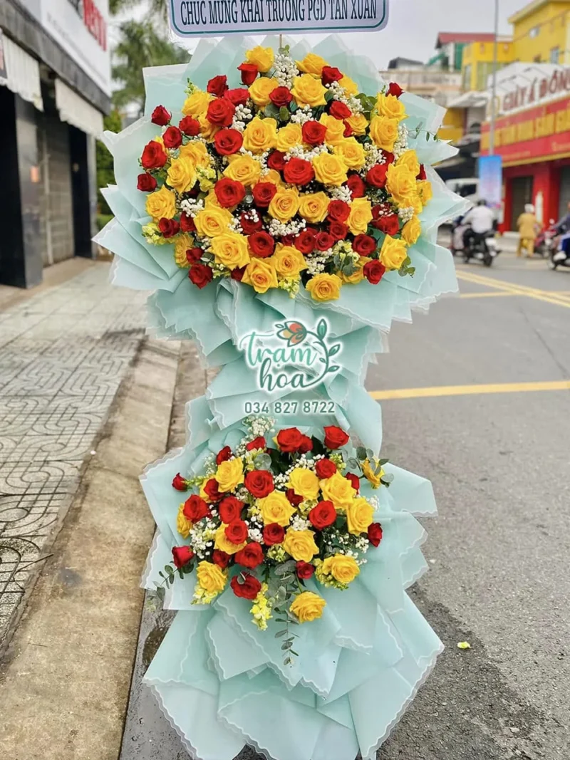 Kệ hoa chúc mừng May Mắn KT162