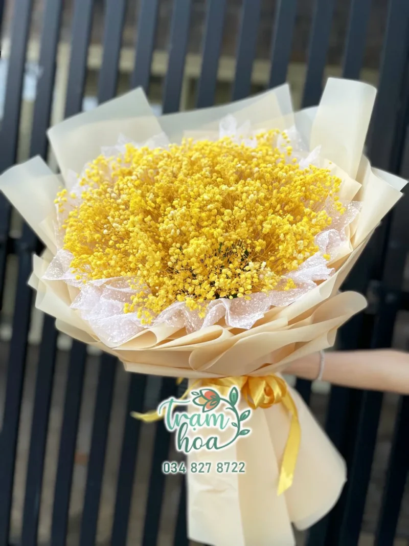 Bó Hoa Baby Vàng “Ánh Kim” B146 | Nhẹ Nhàng – Lạc Quan – Rực Sáng Như Nắng Mai