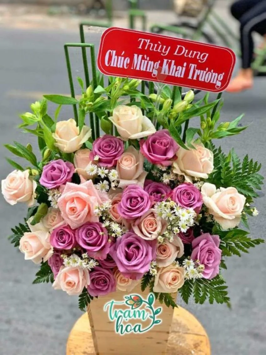 Cach ghi noi dung chuc mung hoa khai truong 13