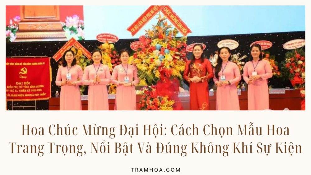 Hoa Chúc Mừng Đại Hội - Cách Chọn Mẫu Hoa Trang Trọng, Nổi Bật Và Đúng Không Khí Sự Kiện