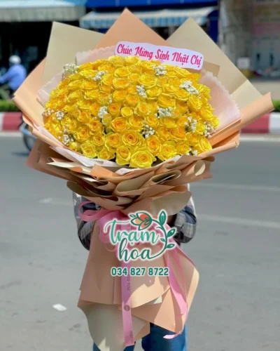 100 Bông Hồng Vàng