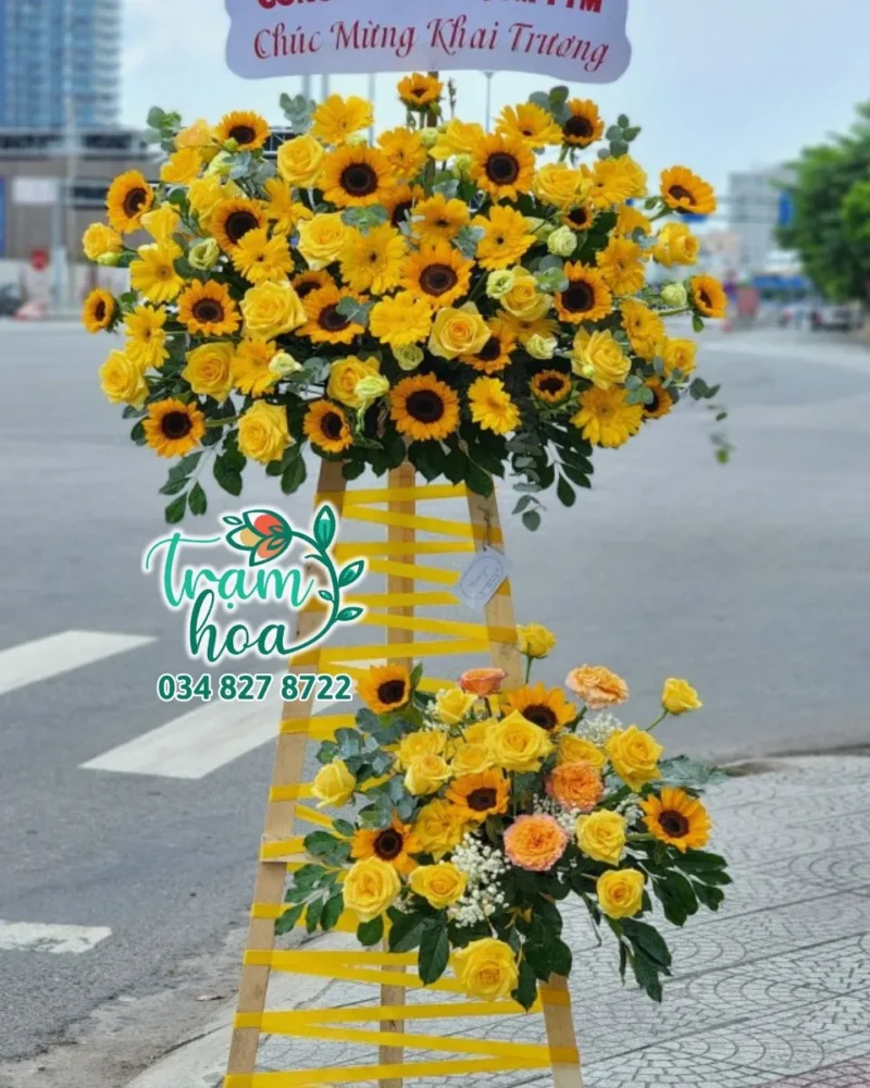 Hoa khai trương ở Shop hoa tươi Đức Hòa Long An
