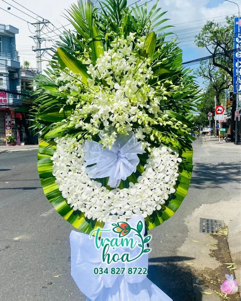 Hoa viếng đám tang tại khu vực Đức Hòa Long An