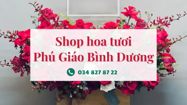 Shop hoa tươi Phú Giáo Bình Dương cung cấp dịch vụ giao hoa Phú Giáo tận nơi