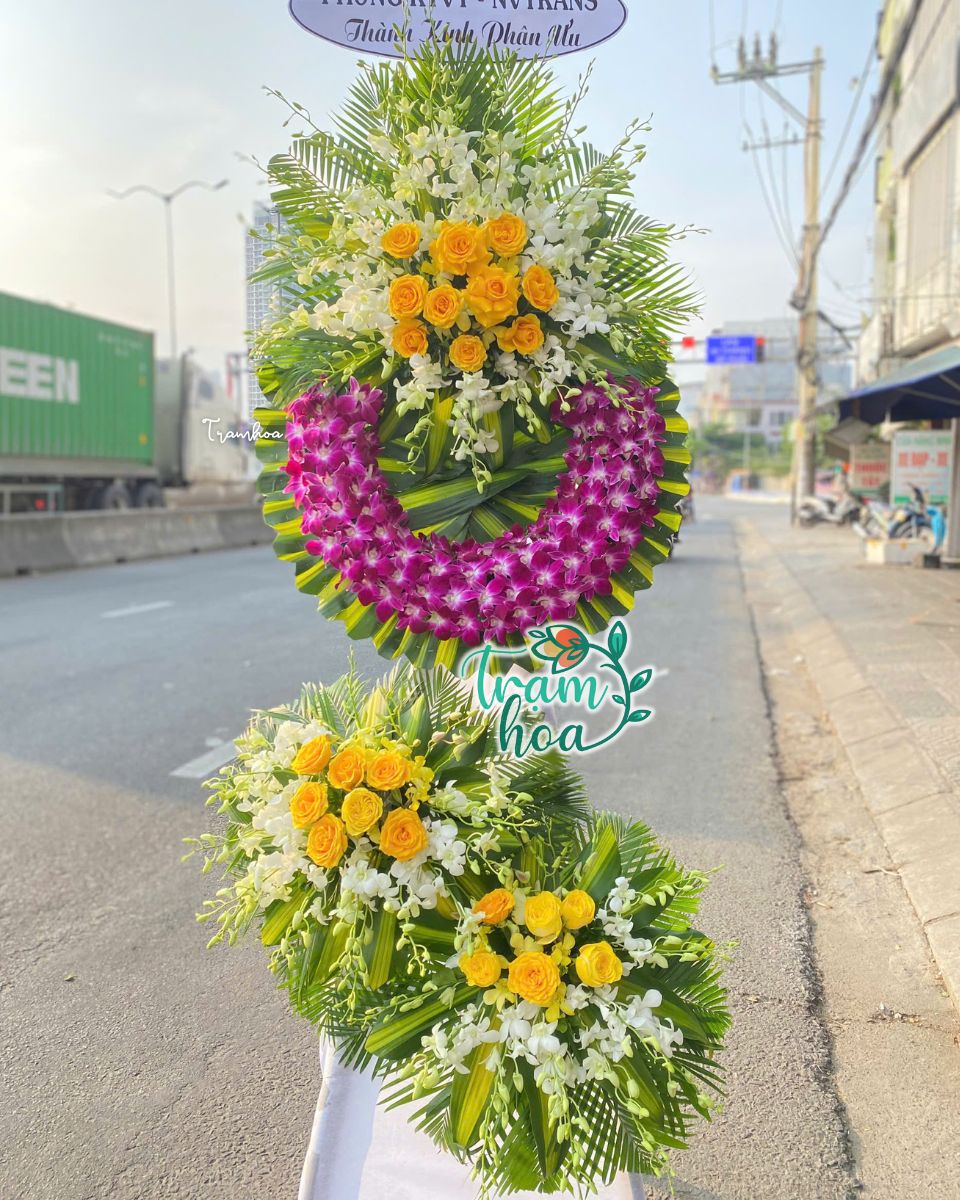 Vong hoa chia buon An Nghi CB111 – Loi tien biet trang trong y nghia sau sac Vòng hoa chia buồn An Nghỉ CB111 – Lời tiễn biệt trang trọng, ý nghĩa sâu sắc
