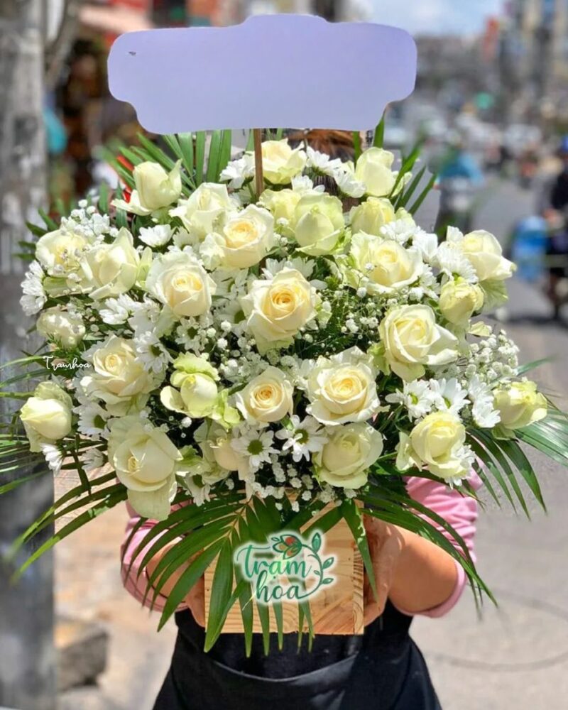 Lẵng Hoa Viếng Tang CB093