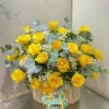 Giỏ Hoa Hồng Vàng