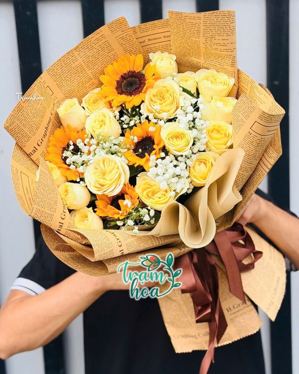 Bó hoa hồng pastel tặng sinh nhật