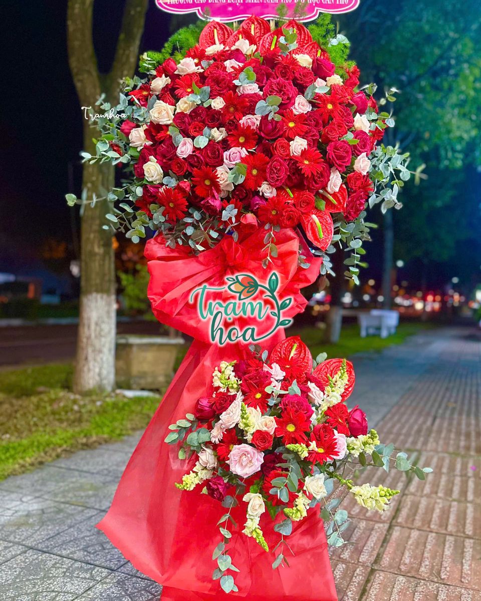 Kệ hoa khai trương Bạc Liêu sang trọng
