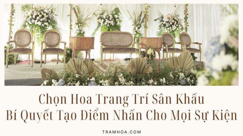 Chọn Hoa Trang Trí Sân Khấu – Bí Quyết Tạo Điểm Nhấn Cho Mọi Sự Kiện