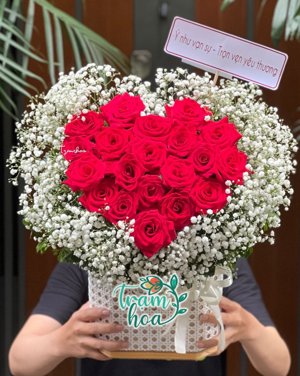 Gio hoa sinh nhat dep tai Tram Hoa Tan Binh Giỏ hoa sinh nhật đẹp tại Trạm Hoa Tân Bình