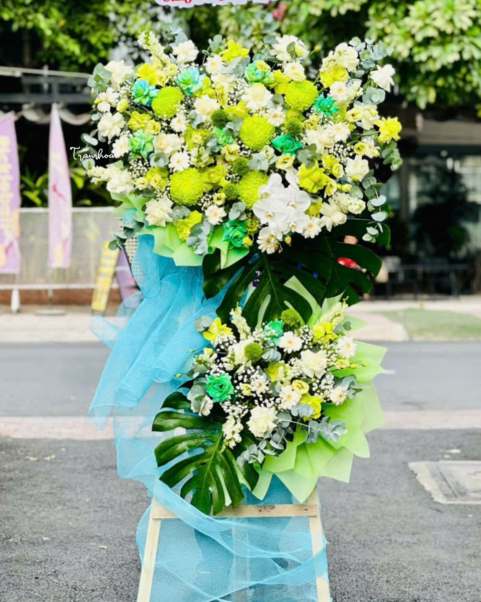Kệ hoa chúc mừng khai trương giao tại Bình Chánh