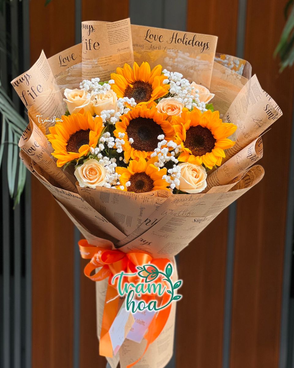 Bó hoa hướng dương – Mạnh mẽ, lạc quan, tặng đồng nghiệp hoặc nam giới