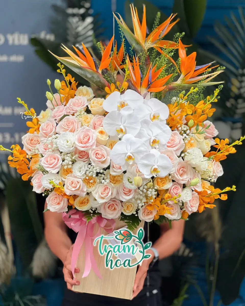 Lẵng Hoa Chúc Mừng Thăng Chức Đẹp