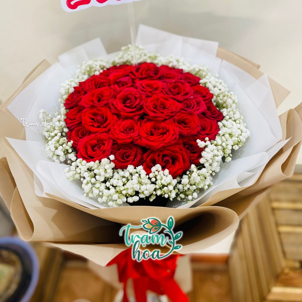 Bó hoa cầu hôn đẹp được đặt nhiều tại Trạm Hoa Lâm Hà