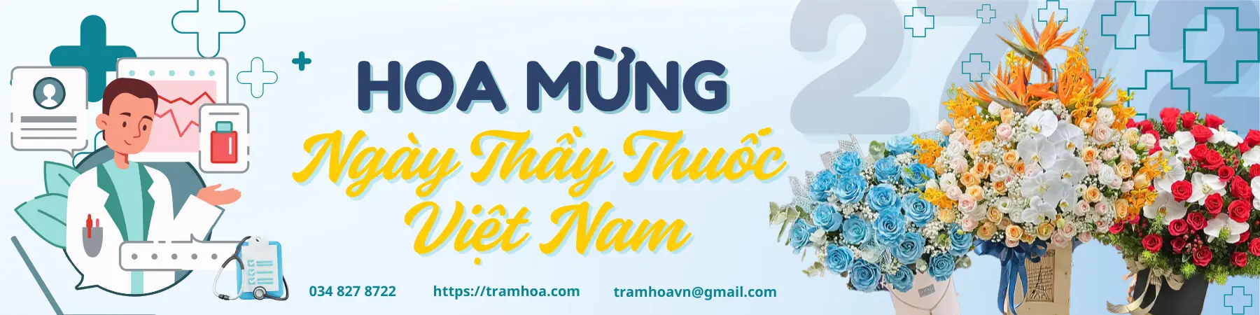 Hoa Tặng Ngày Thầy Thuốc 27/2