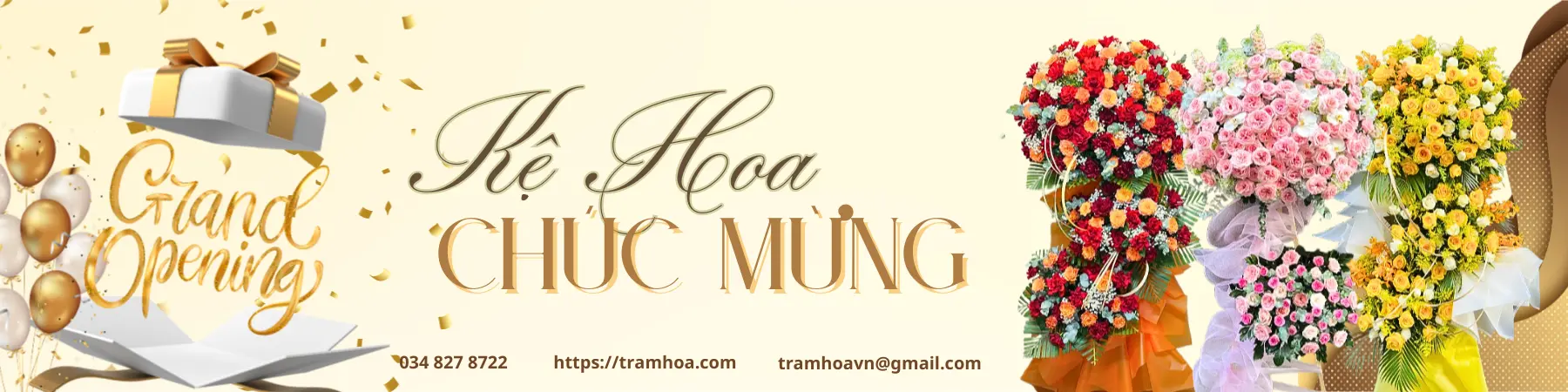 Kệ Hoa Chúc Mừng