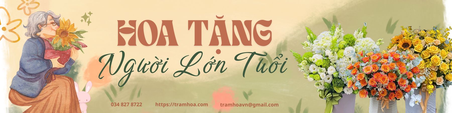 Hoa Tặng Người Lớn Tuổi