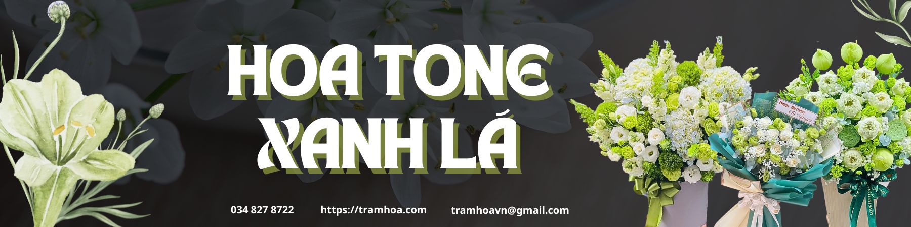 Hoa Tone Xanh Lá