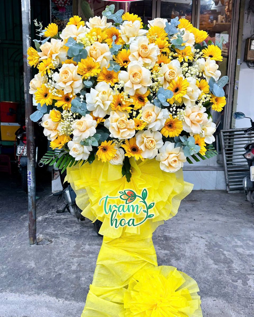 Hoa chuc mung khai truong dep tai Tram Hoa Ninh Hoa Hoa chúc mừng khai trương đẹp tại Trạm Hoa Ninh Hòa