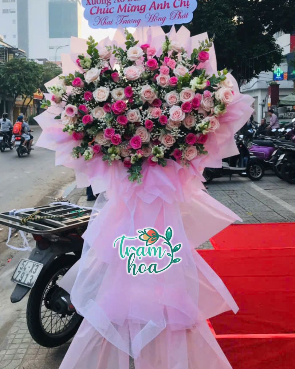 Kệ hoa chúc mừng khai trương đẹp tại Shop hoa Ea Kar Đăk Lăk