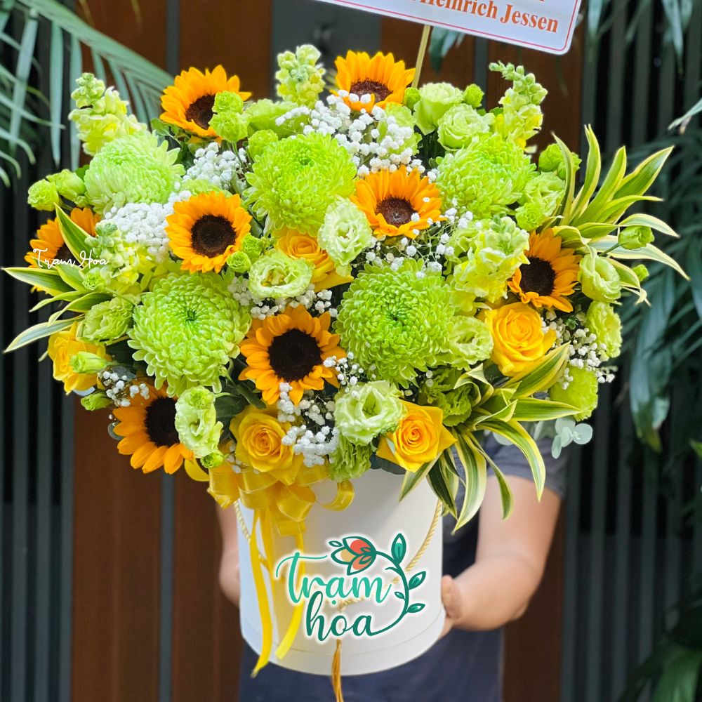 Dịch vụ hoa khai trương tại Trạm Hoa uy tín, giao hoa tươi đúng hẹn, đúng mẫu