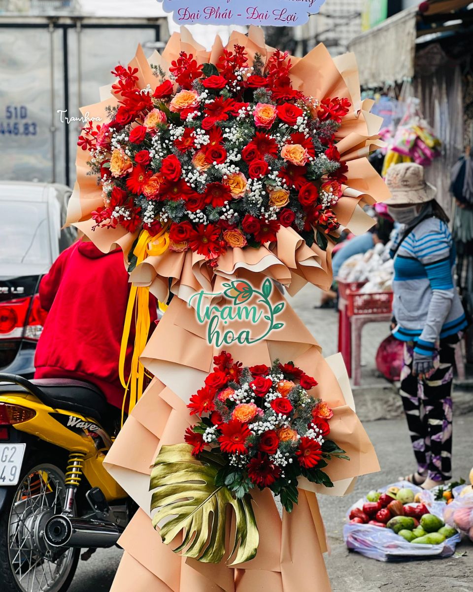 Tặng hoa khai trương buổi sáng với thông điệp Tặng hoa sớm – Lời chúc sớm – May mắn đến sớm