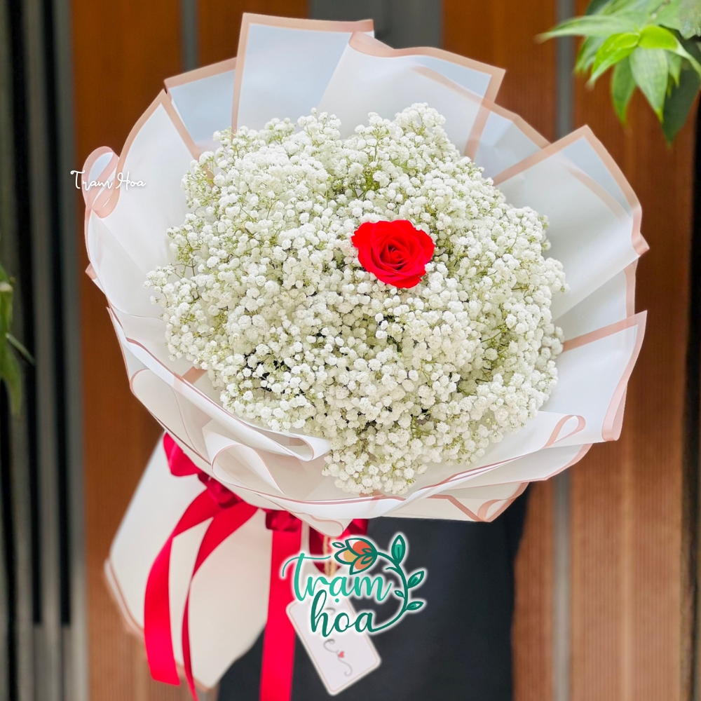 Bo hoa baby goi len cam giac nhe nhang gan gui va rat de cham den cam xuc nguoi nhan Bó hoa baby gợi lên cảm giác nhẹ nhàng, gần gũi và rất dễ chạm đến cảm xúc người nhận