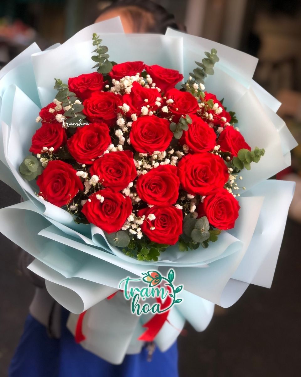 Bó hoa hồng đỏ dành tặng người yêu cung Bạch Dương