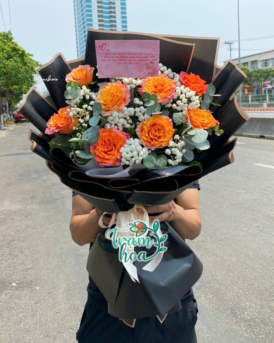 Bó hoa hồng nhỏ từ 3 đến 9 bông ý nghĩa