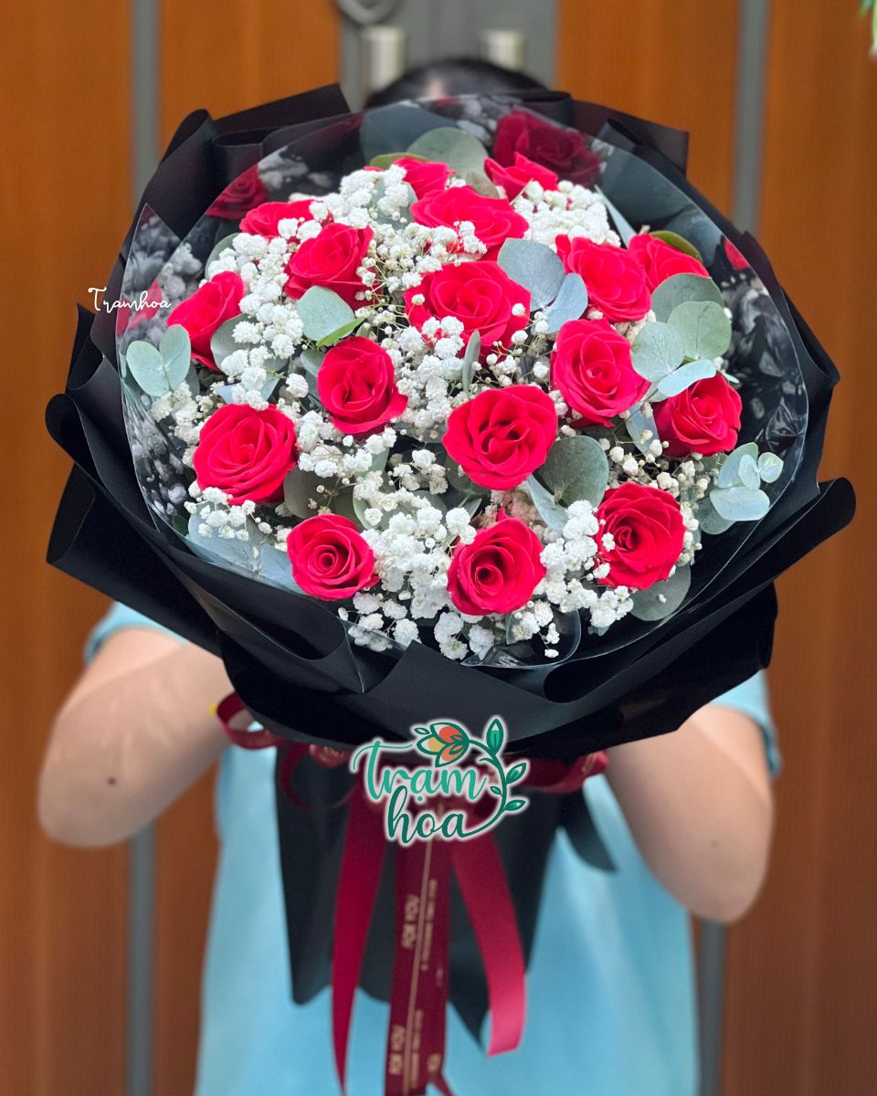 Bó hoa 19 bông hồng cầu hôn ý nghĩa