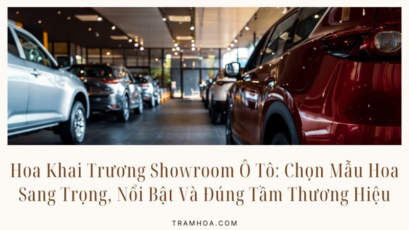 Hoa Khai Trương Showroom Ô Tô - Chọn Mẫu Hoa Sang Trọng, Nổi Bật Và Đúng Tầm Thương Hiệu