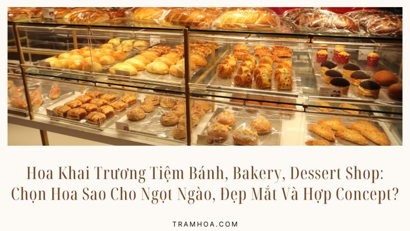 Hoa Khai Trương Tiệm Bánh, Bakery, Dessert Shop - Chọn Hoa Sao Cho Ngọt Ngào, Đẹp Mắt Và Hợp Concept