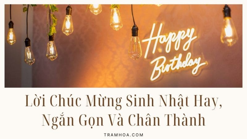 Lời Chúc Mừng Sinh Nhật Hay, Ngắn Gọn Và Chân Thành