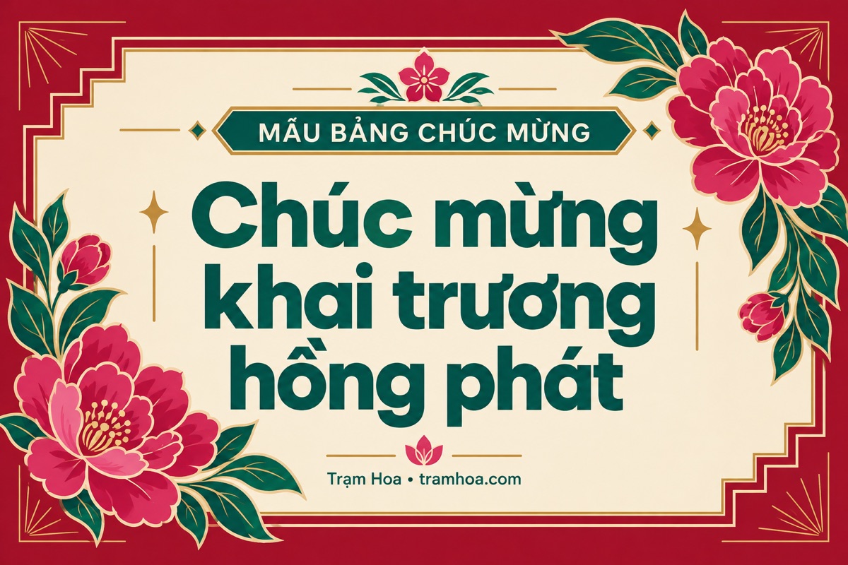 Mẫu bảng chúc mừng – Nội dung bảng chúc mừng khai trương ngắn gọn – mẫu 1