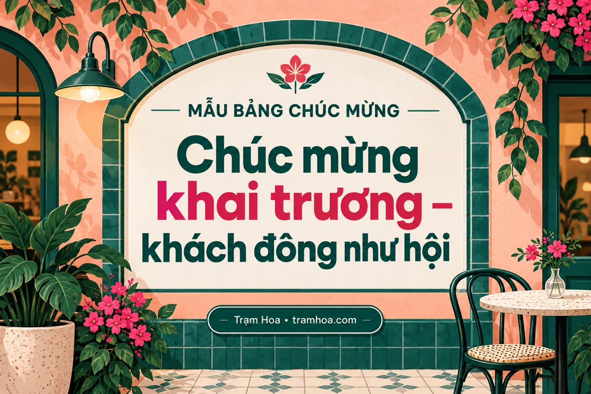 Mẫu bảng chúc mừng – Nội dung khai trương nhà hàng, quán ăn và quán cà phê – mẫu 3